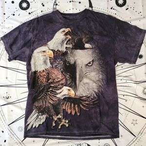 Bald Eagle Tie Dye Shirt Size Large